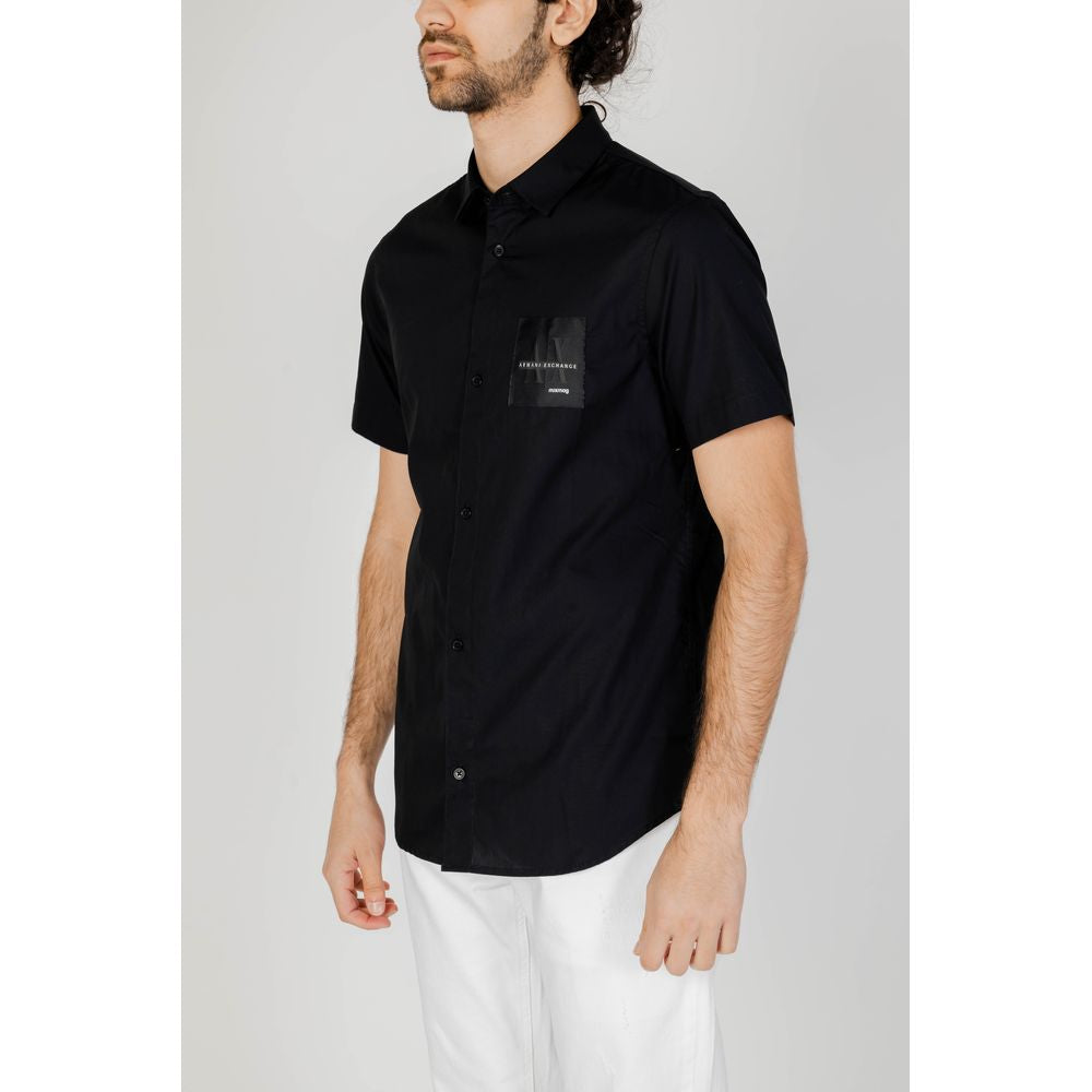 Armani Exchange black cotton shirt